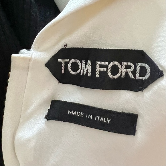 TOM FORD Couture Vintage Original Gold Zip Dress in Ivory - NEW - XS / IT38 - Picture 13 of 14